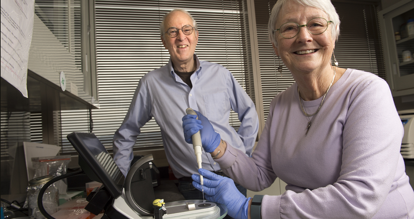 James and Martha Funderburgh in their lab