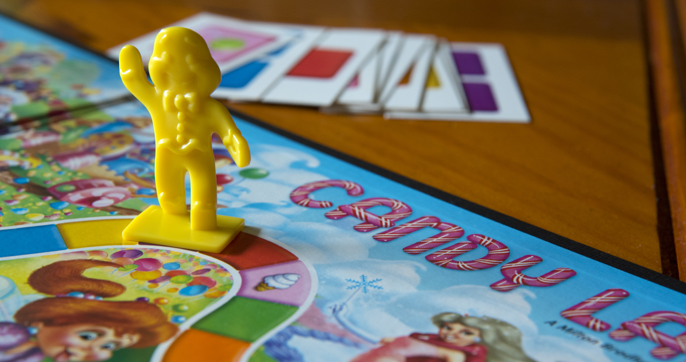 A board game piece in the game Candy Land