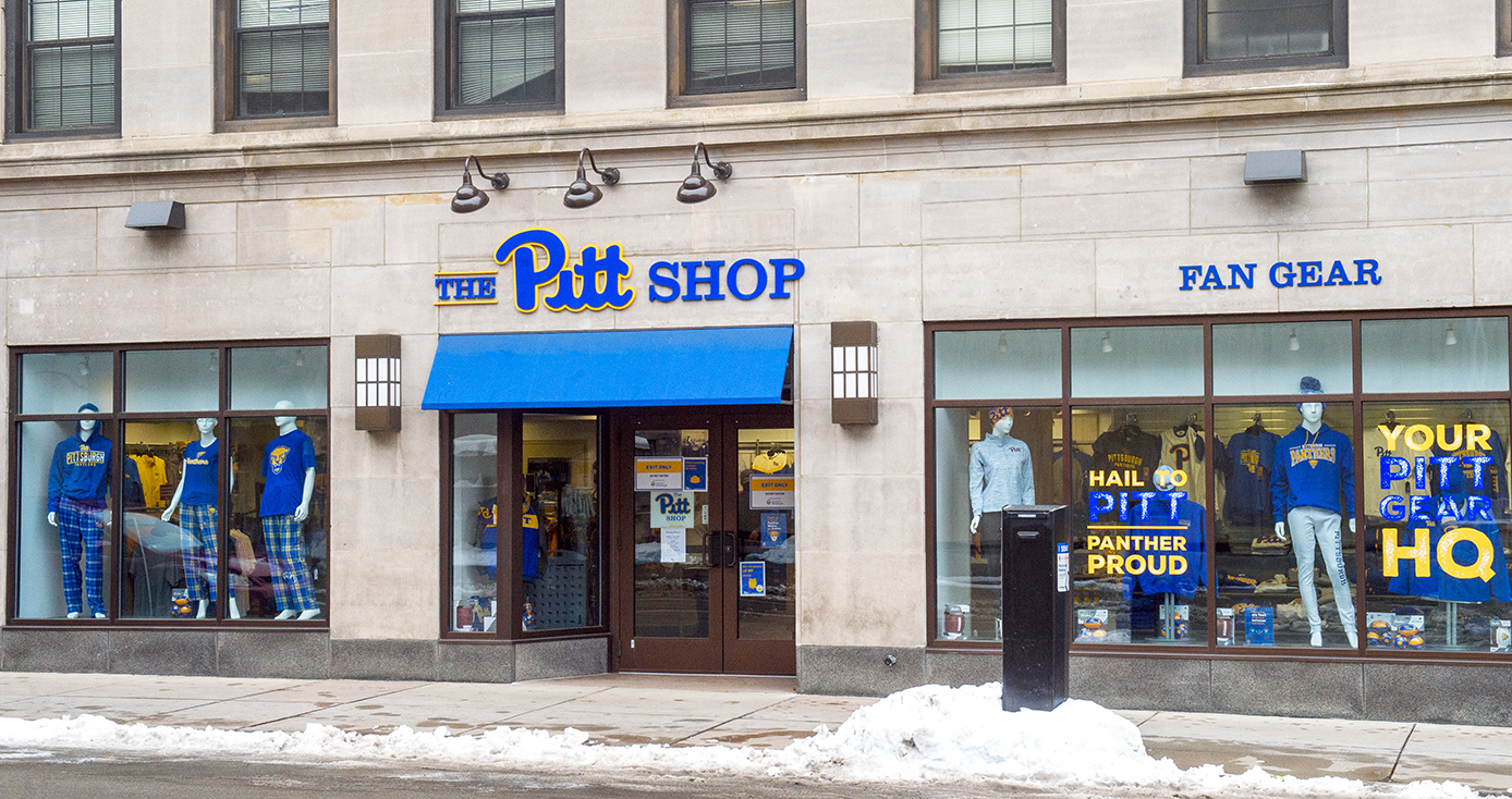 The outside of The Pitt Shop