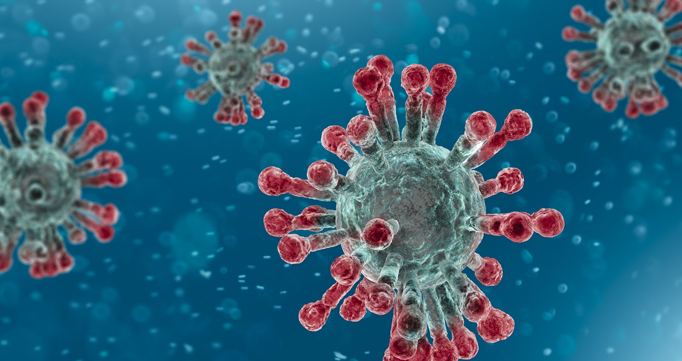 A depiction of the coronavirus