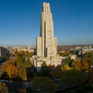 
Cathedral of Learning on a sunny blue day
