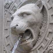 A panther fountain