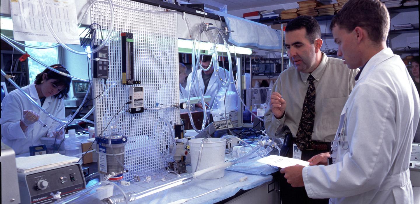 People working in a lab 