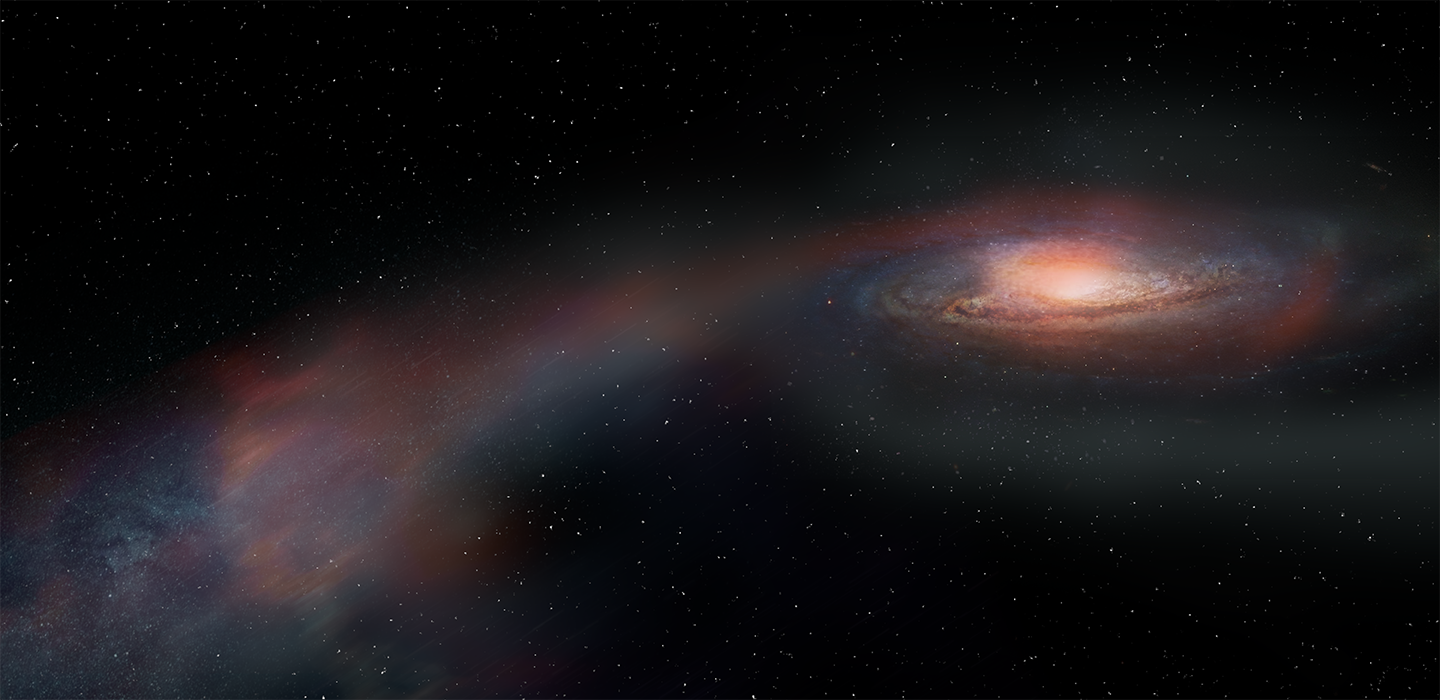 an illustration of the galaxy tail
