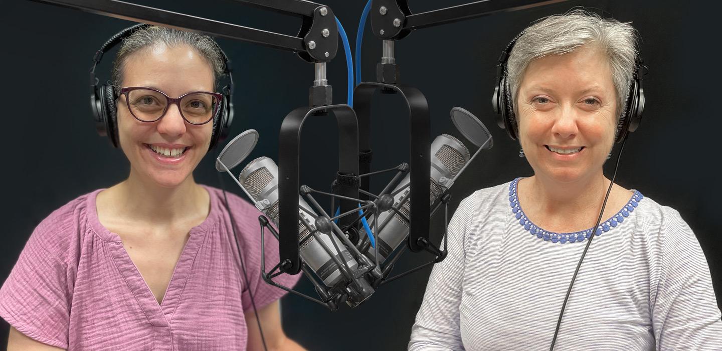 the instructors at podcasting microphones