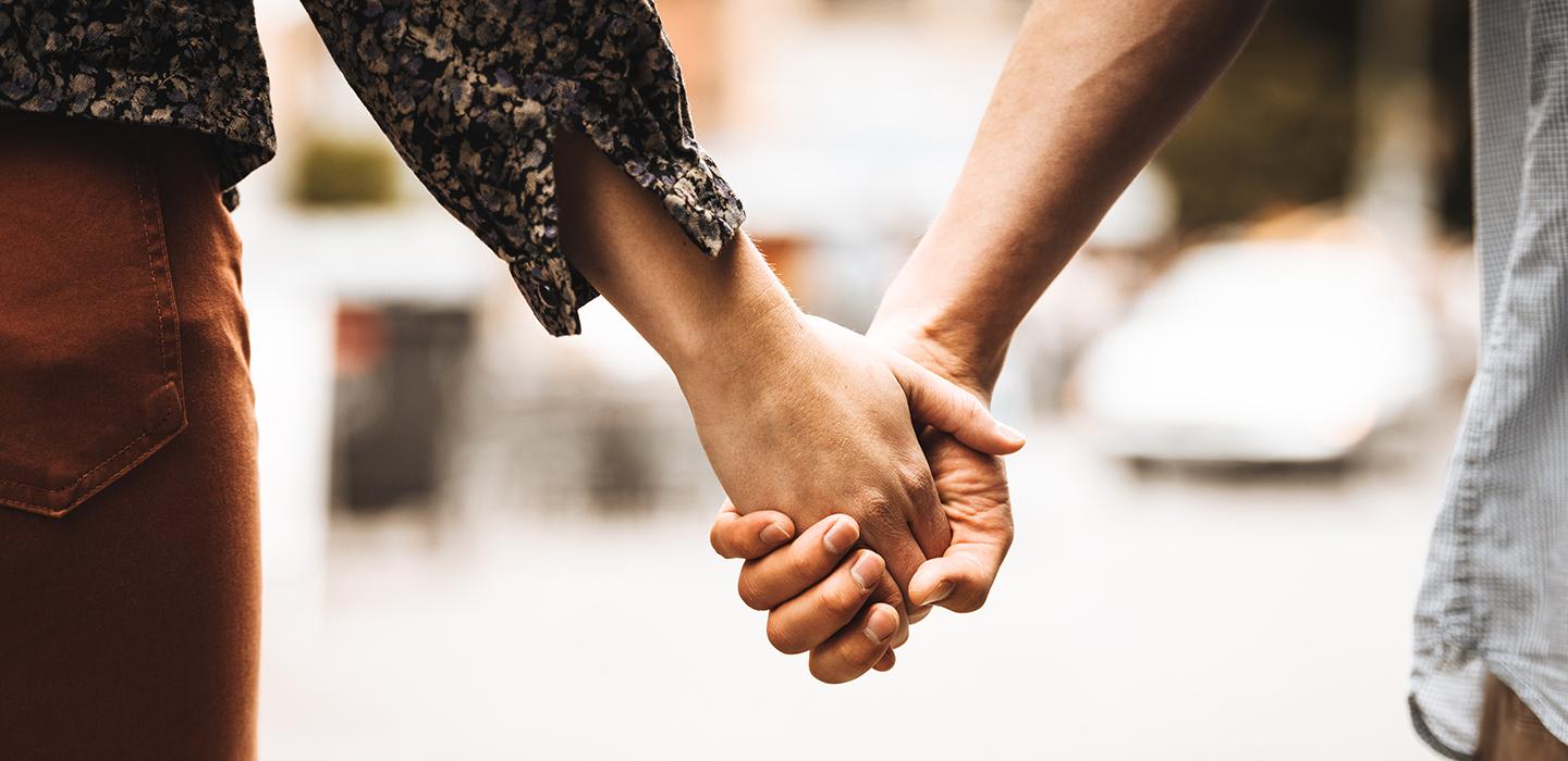 Holding hands