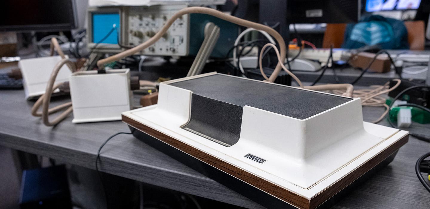 A white Magnavox Odyssey