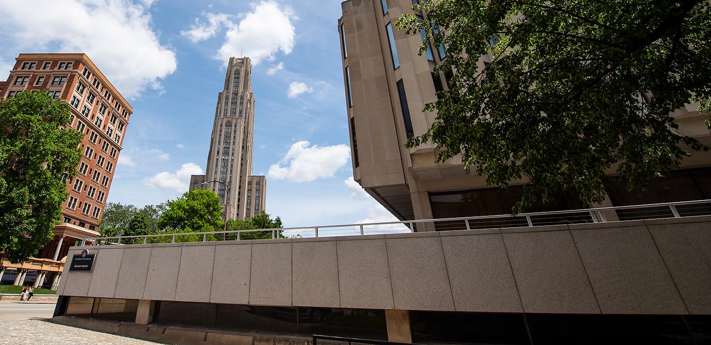 The Cathedral of Learning and Hillman Library