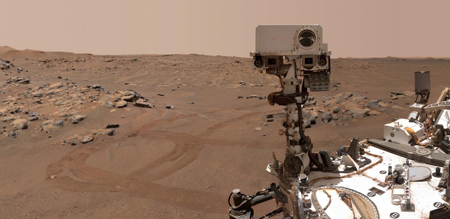 The Perseverance rover on Mars