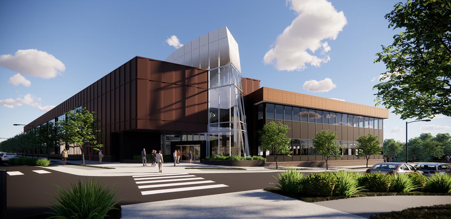 A rendering of the BioForge facility