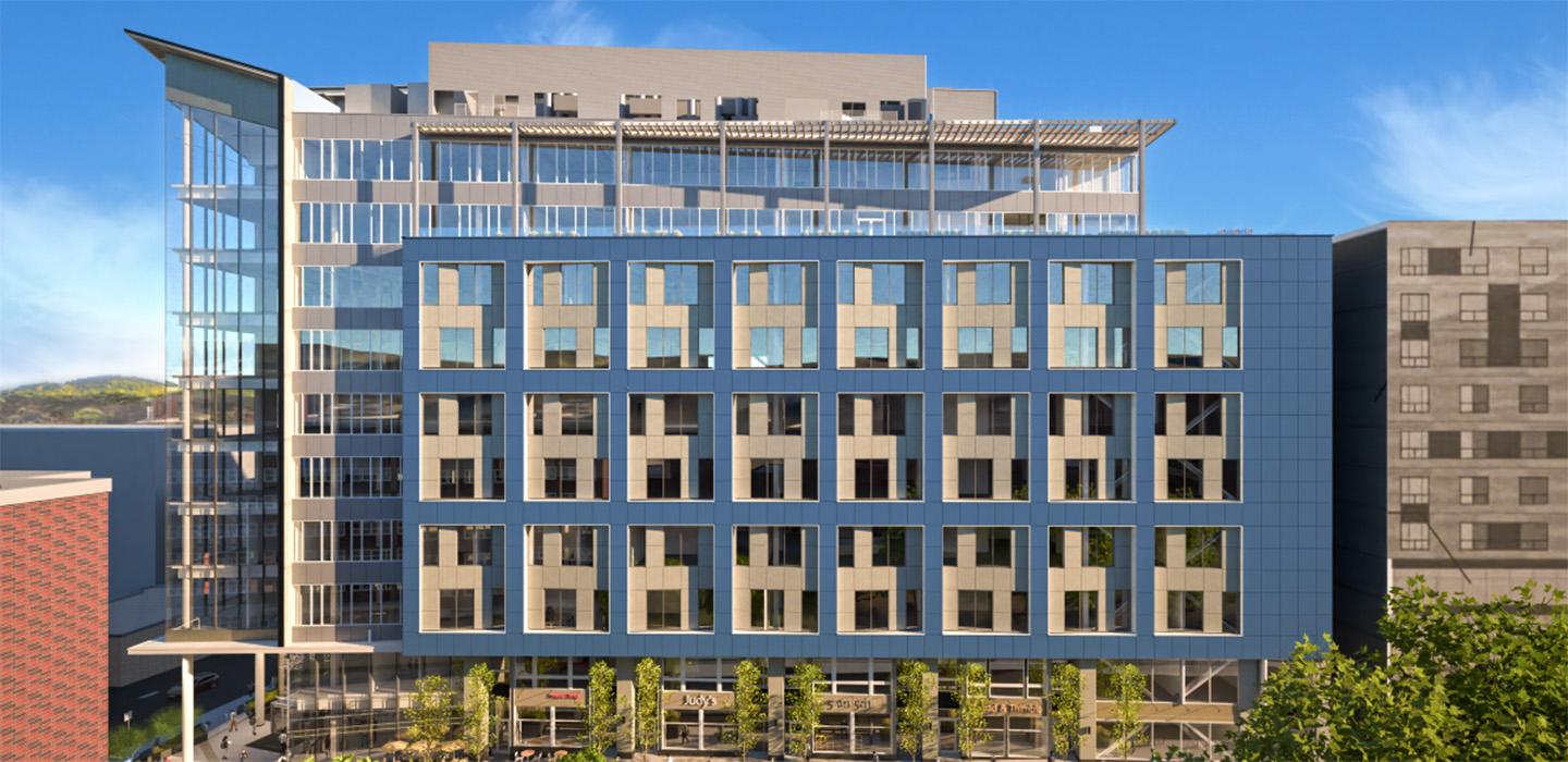 A rendering of the future building on Fifth Avenue