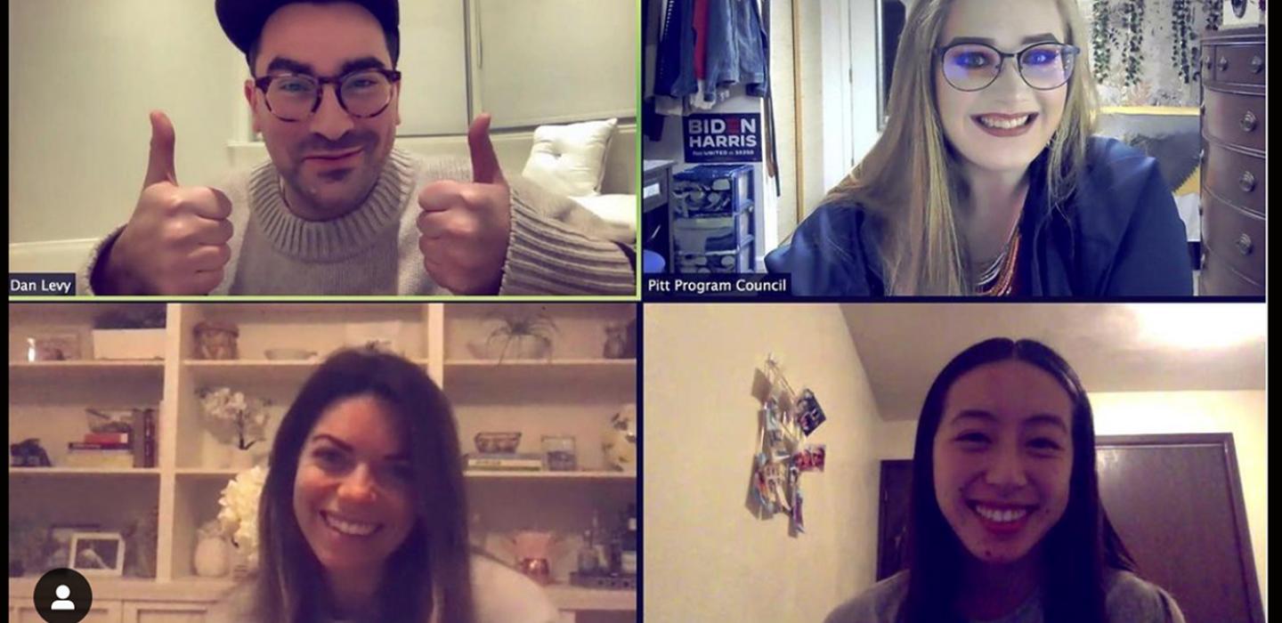 A screen capture of a Zoom meeting with two participants
