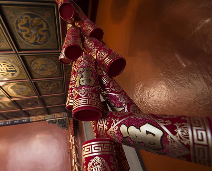 Red and gold Chinese decorations