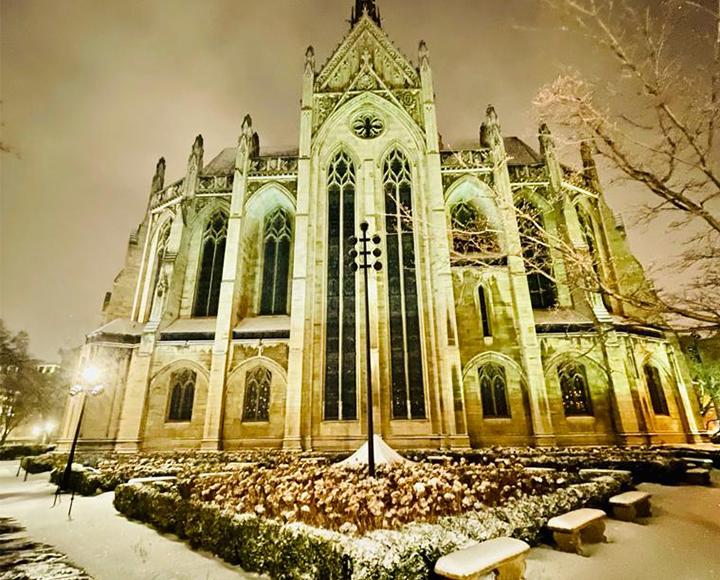Heinz Chapel during winter