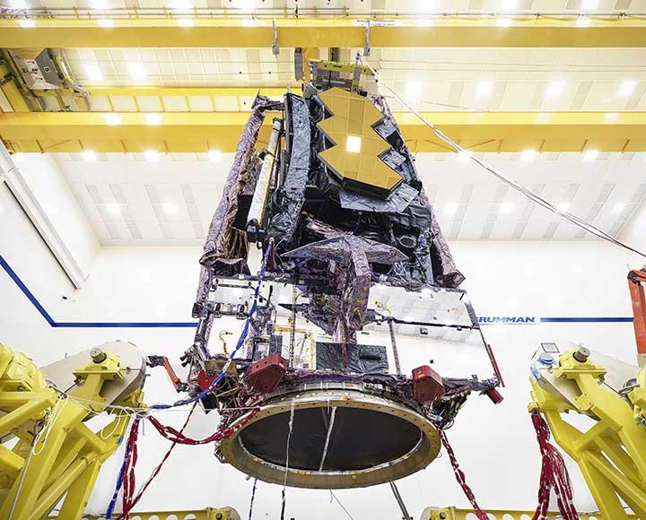James Webb Space Telescope stowed