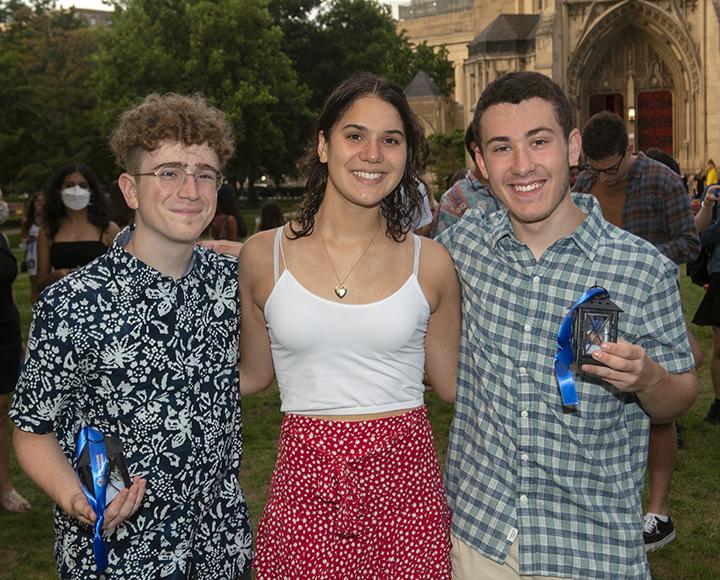 three students together
