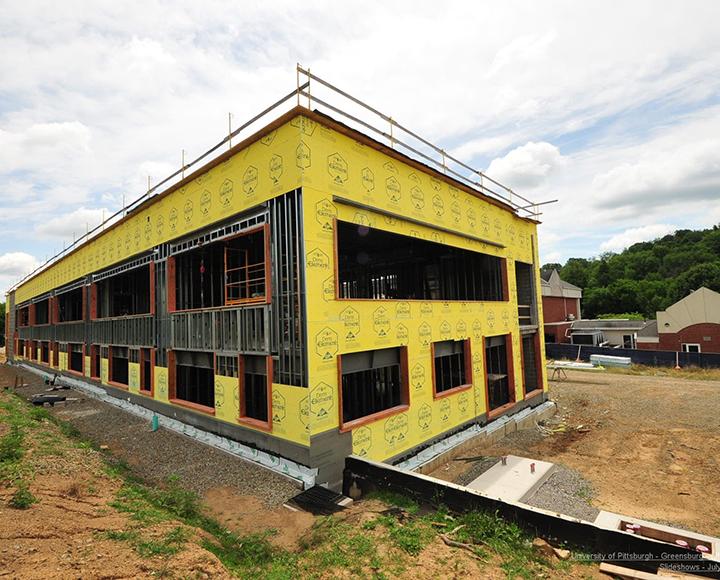 a building in progress