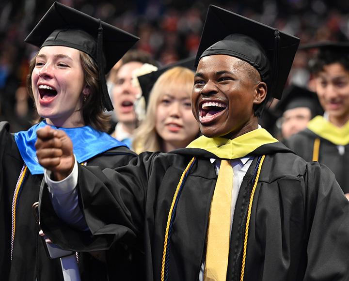 Graduates sing