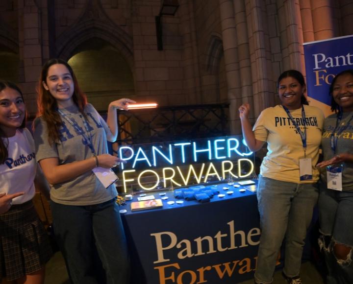 Students table for the Panthers Forward program