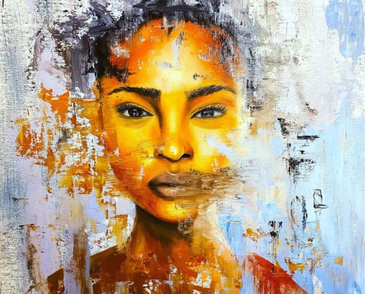 "Emerge" painting by Morgan Overton.