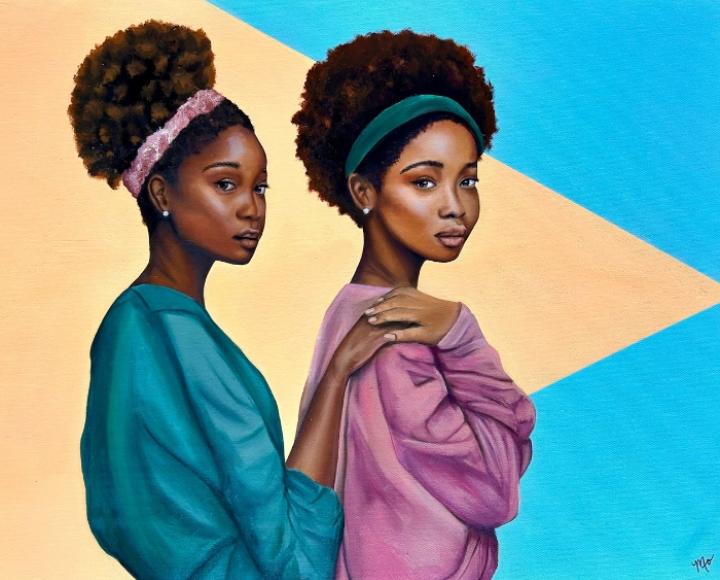 "We Are Not Going Back" painting by Morgan Overton.