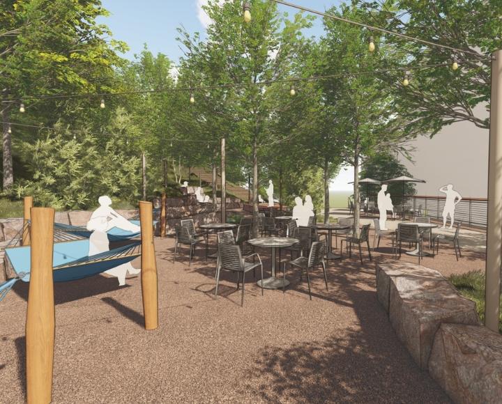 Rendering of the Panther Outlook hammock grove.