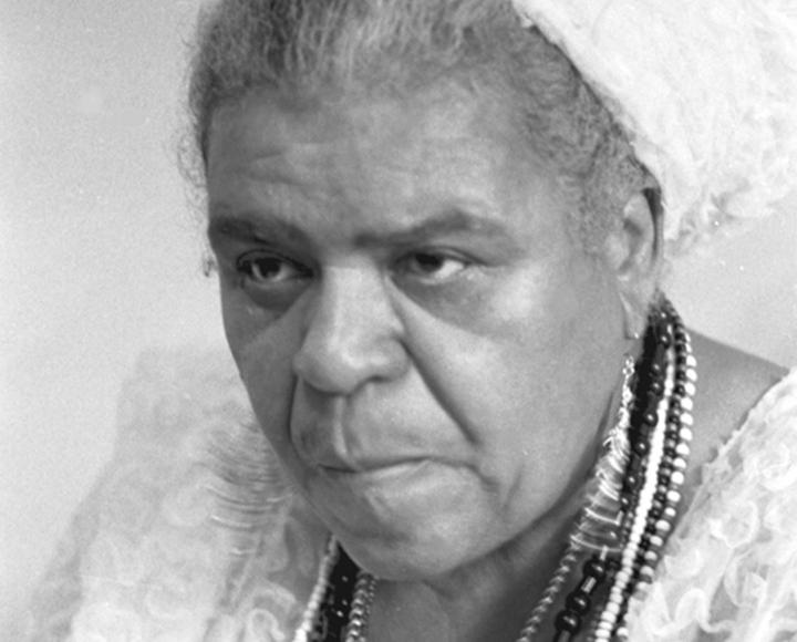 A black and white portrait of a Moore