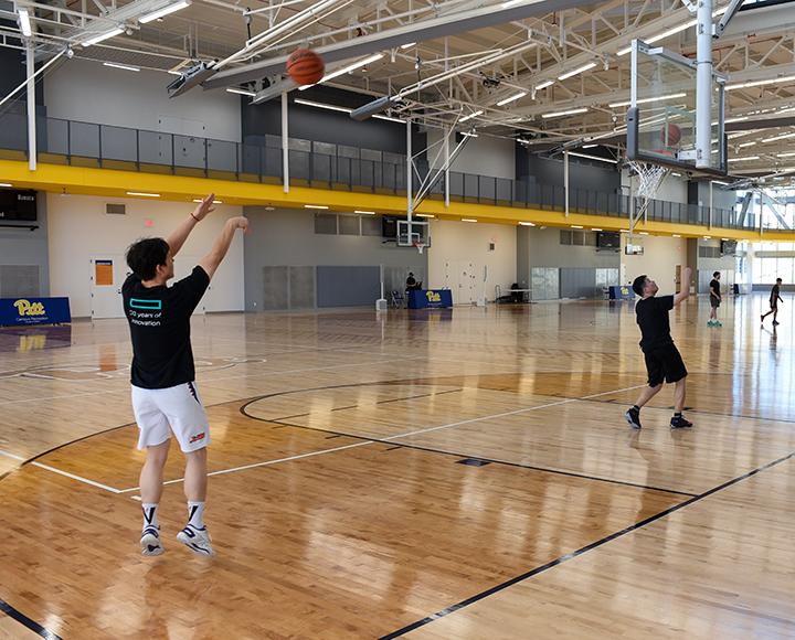 Basketball court at the Recreation and Wellness Center