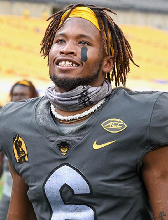 Tre Tipton in his football uniform