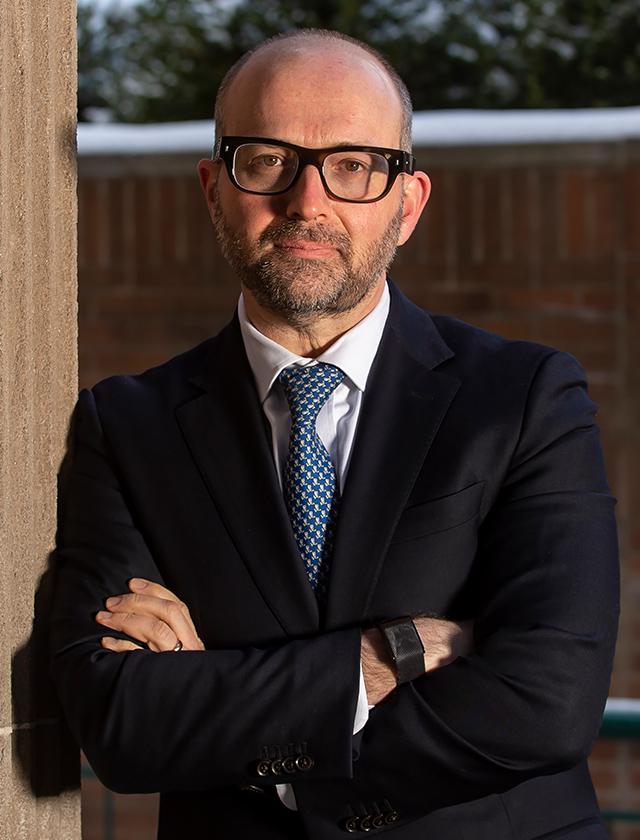 Davis in a suit