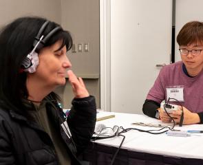 The onsite Mission of Mercy Pittsburgh’s annual clinic provided evaluations and free hearing aids.