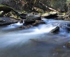 time lapse of a stream