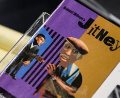 A "Jitney" playbill in the Hillman Library from the August Wilson collection.