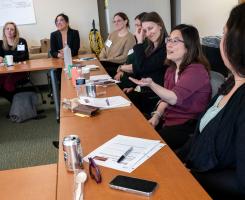 MLS participants smile and engage during the program's December retreat.