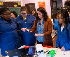 Greater Hazelwood Middle School students get hands-on experience and instruction with biotechnology. 