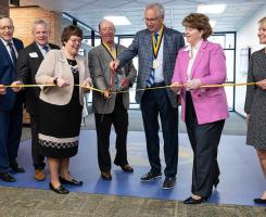 Ribbon cutting of the student union
