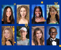 Composite of twelve chancellor scholar's headshots