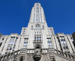 Cathedral of Learning view looking up