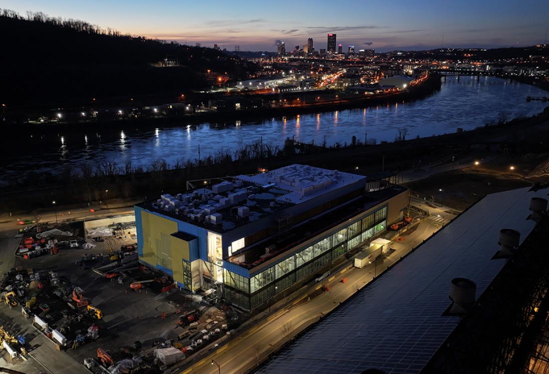 Bioforge at night