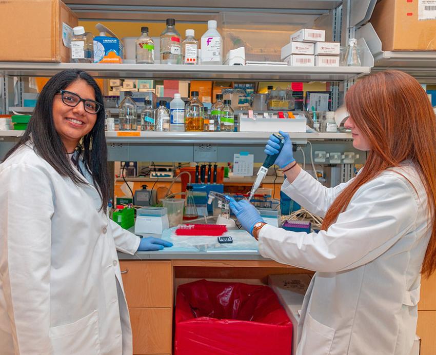 Lakdawala in lab coat 
