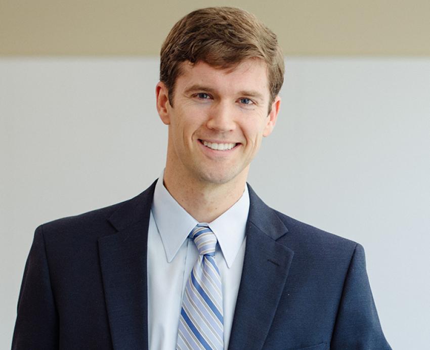 Jeremy Weber wearing suit and tie