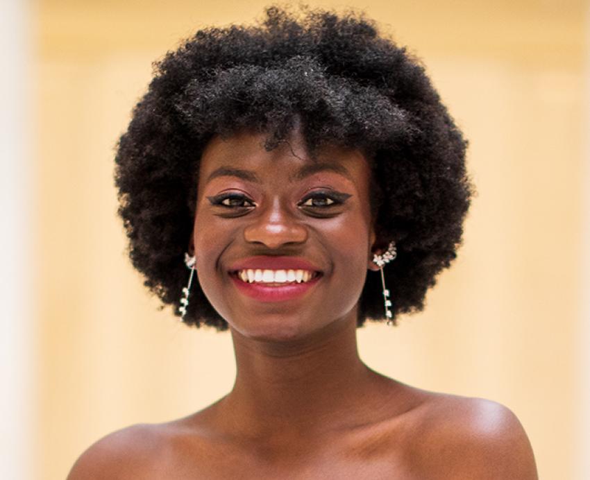 Danielle Obisie-Orlu smiling with black dress 