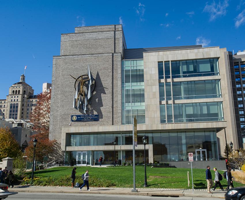 Crabtree Hall exterior during sunny day