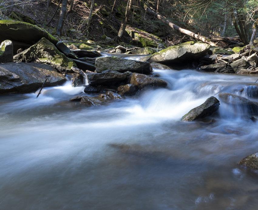 time lapse of a stream