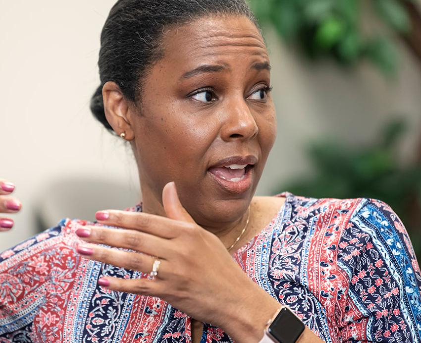 Esa Davis speaking