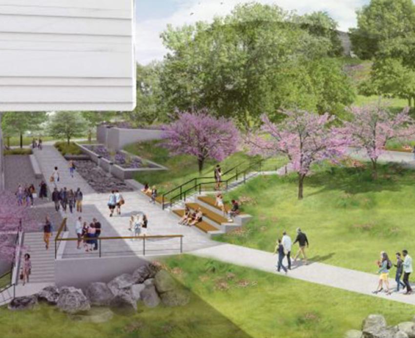 a rendering of the area