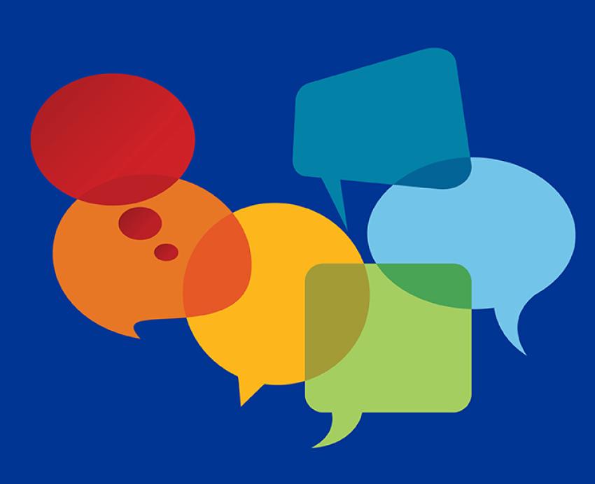 colorful comment bubbles