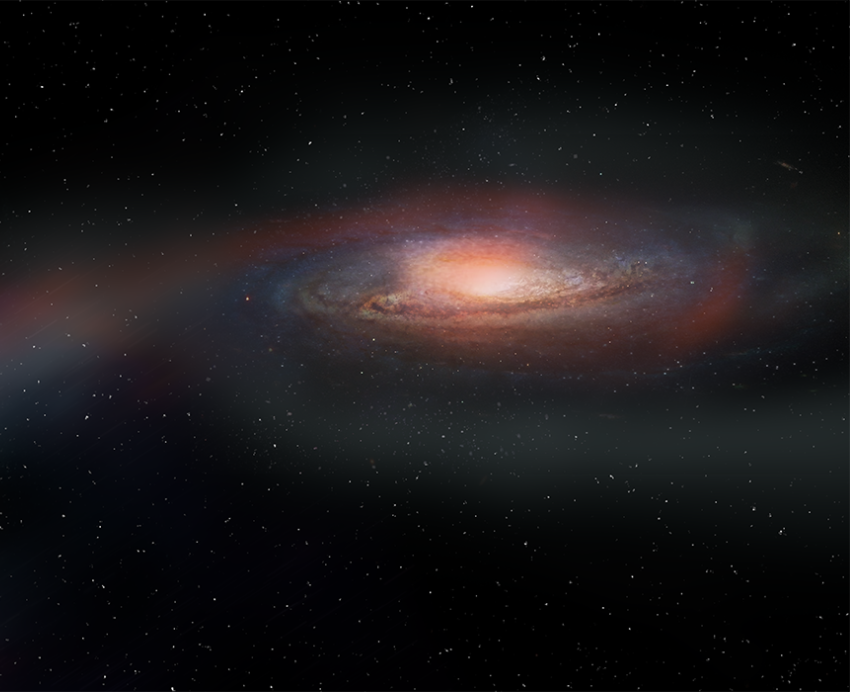 an illustration of the galaxy tail