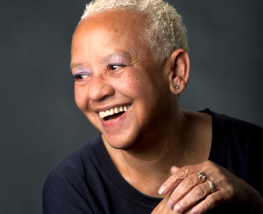 Headshot of Nikki Giovanni.