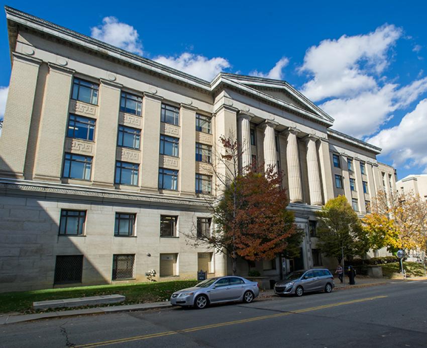 The exterior of Allen Hall 